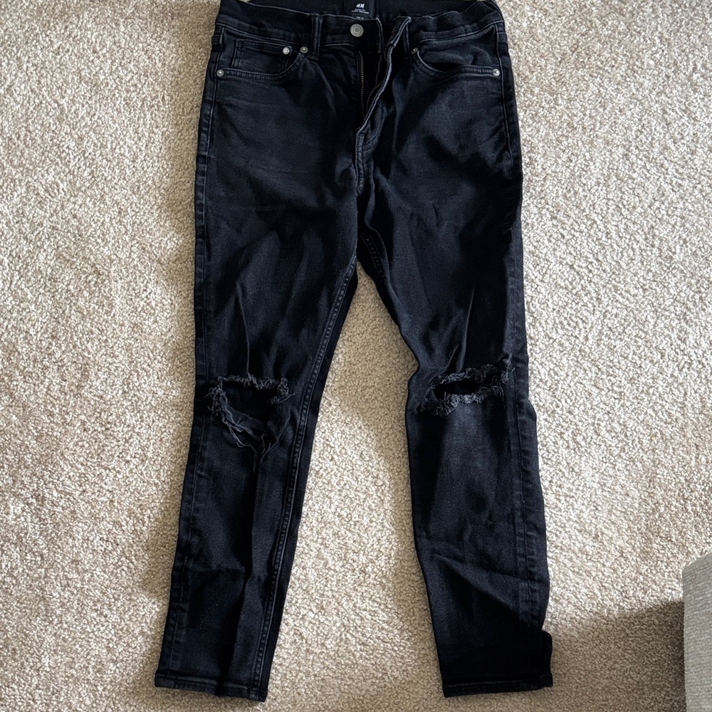 H&M Charcoal Skinny Fit Jeans